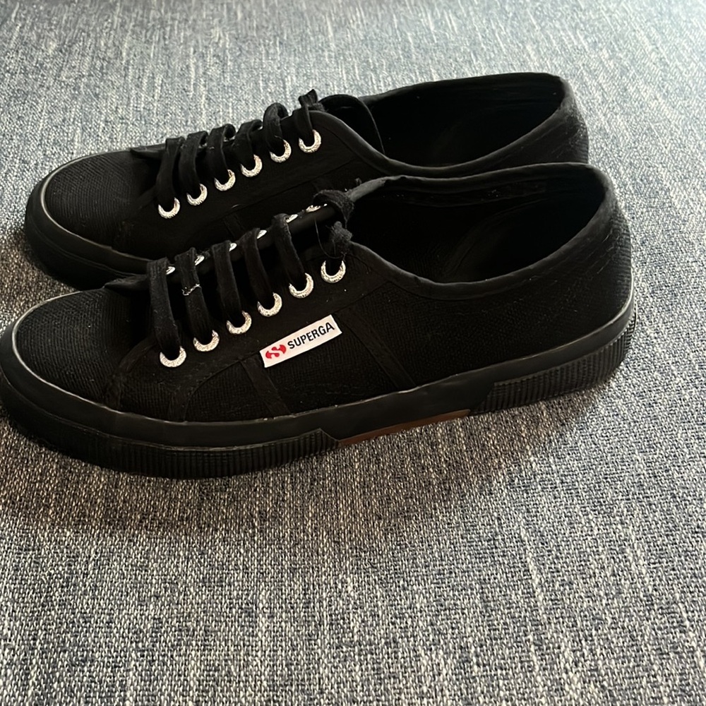 Superga Black Canvas Sneakers - Picture 2 of 8